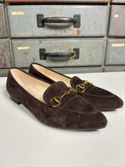 W Shoe Size 7 Gabor Chocolate Suede Loafers