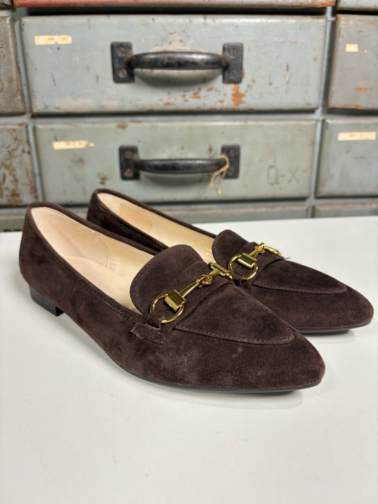 W Shoe Size 7 Gabor Chocolate Suede Loafers