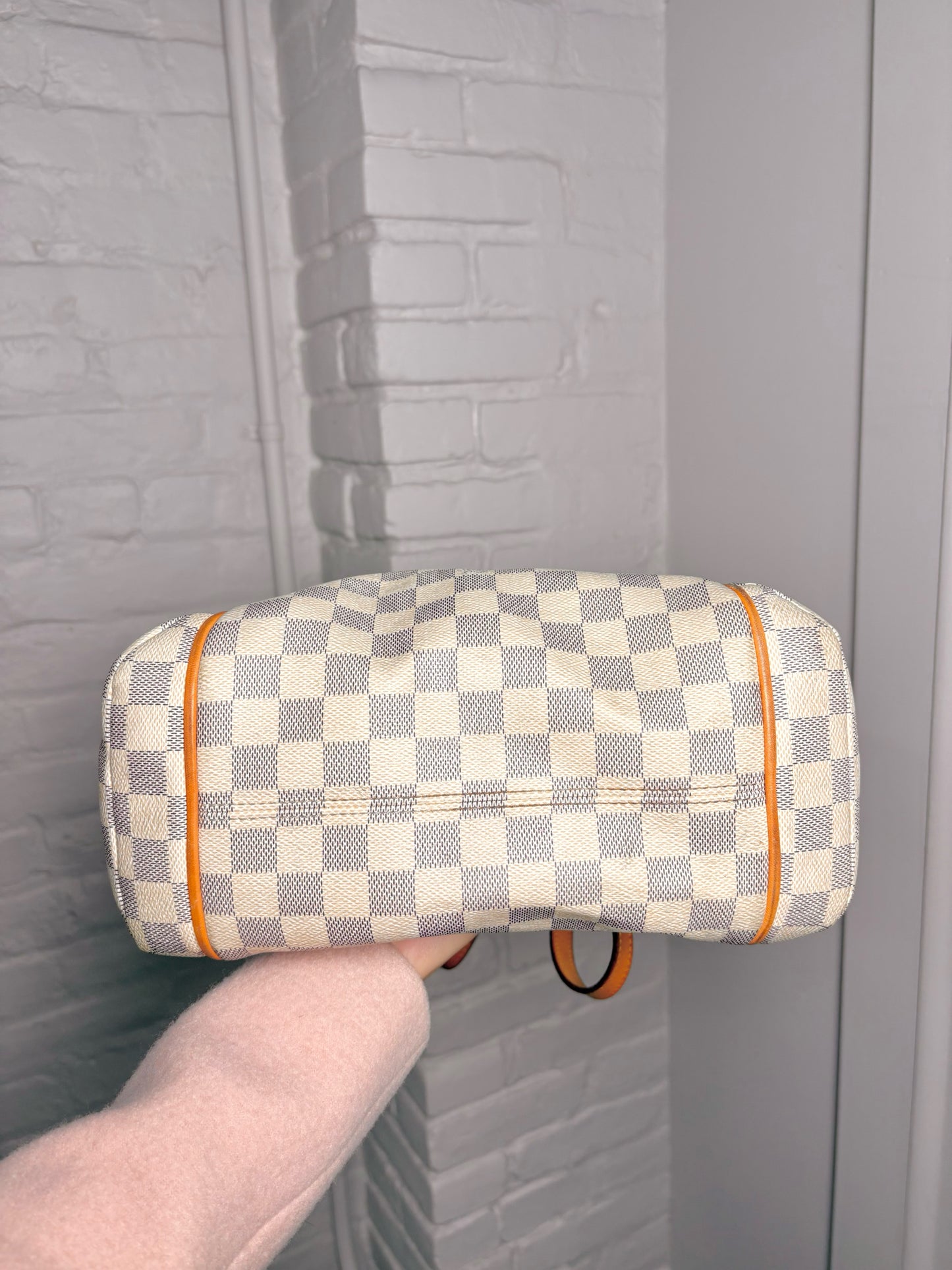 Louis Vuitton Totally Damier Coated Canvas Cream Damier Azur PM Tote