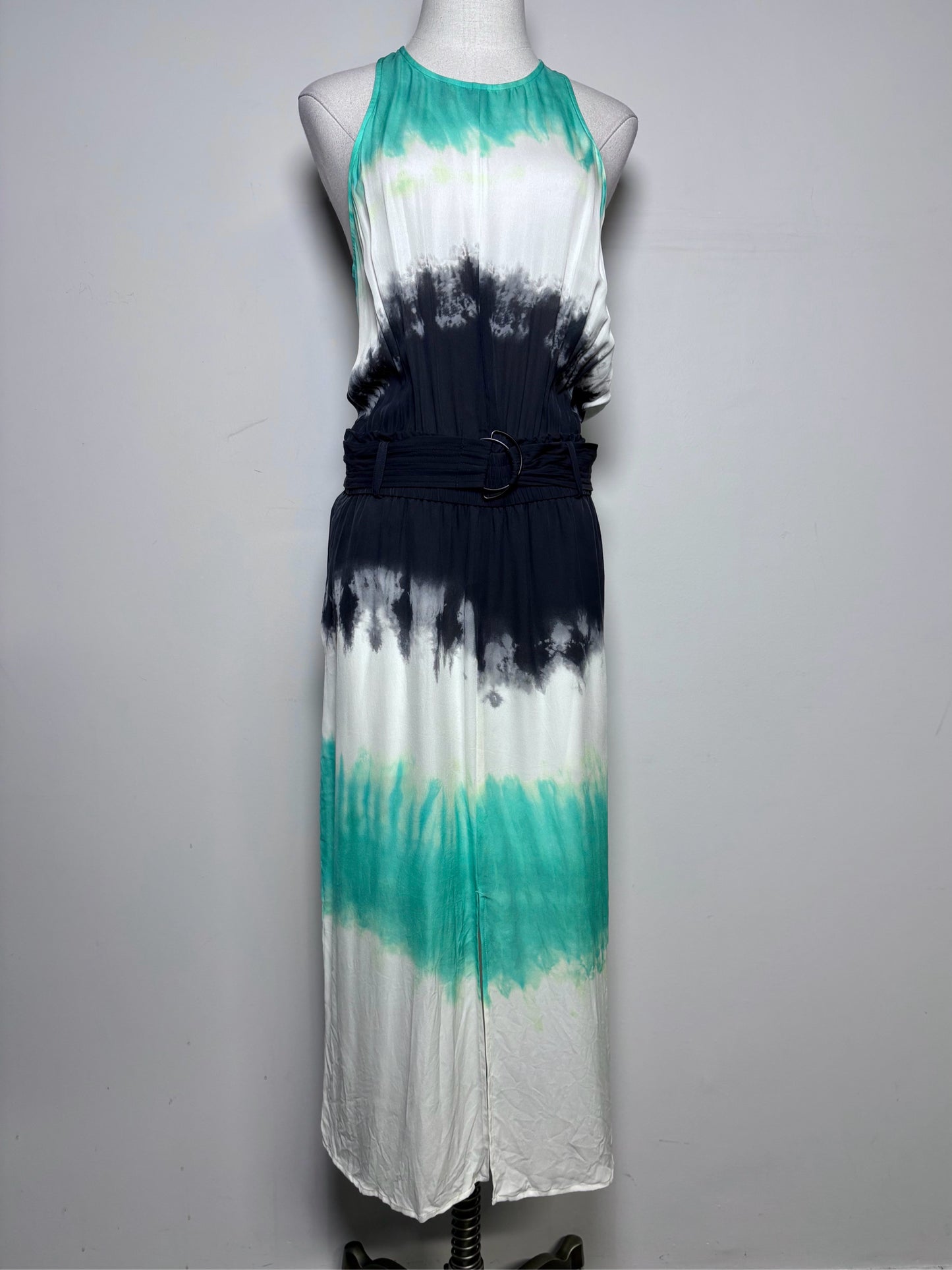 Women Size 8 ALC Green Watercolor Sleeveless Midi Silk Dress – VIDA STYLE  SHOP