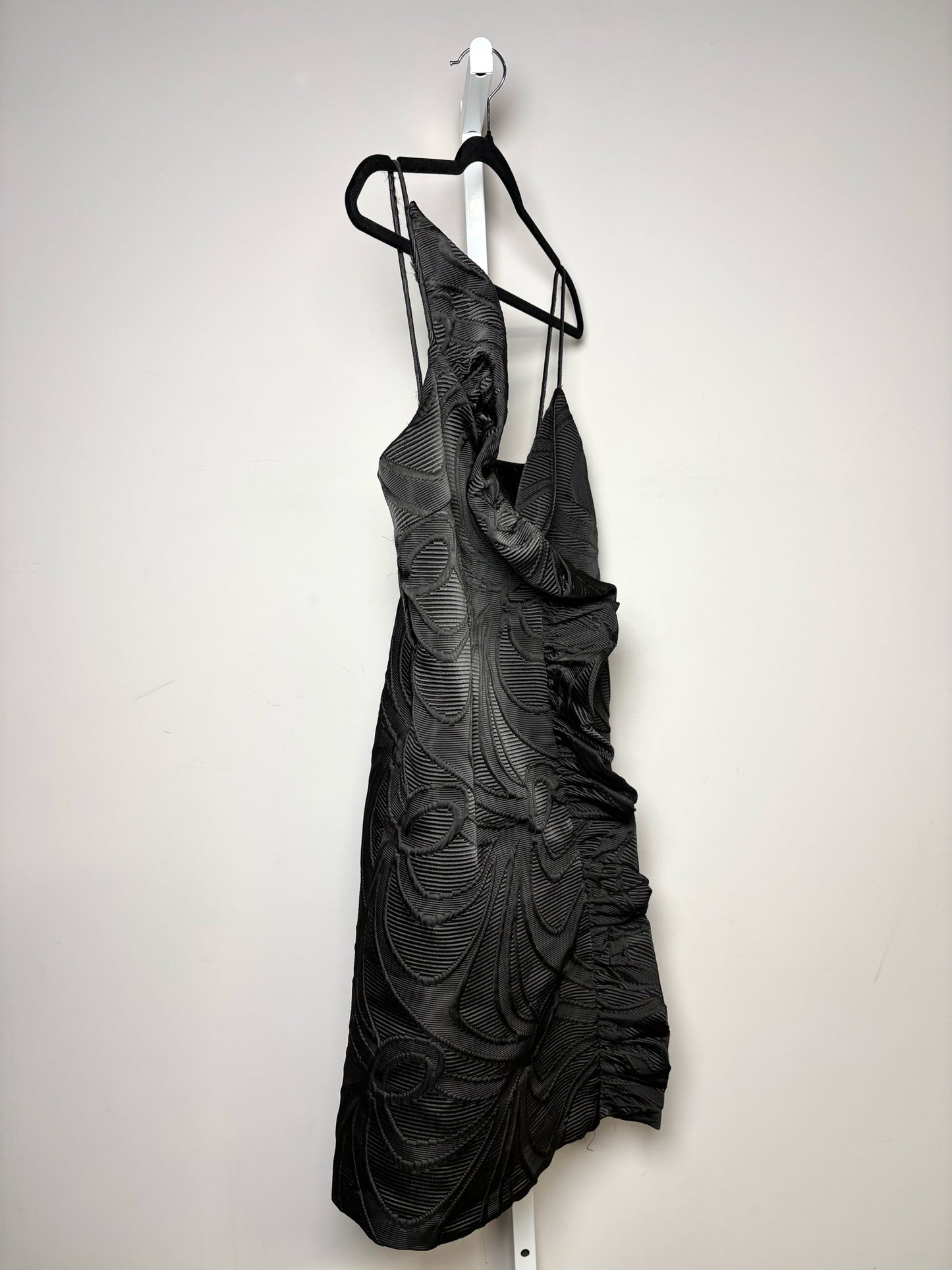 Women Size 6 Milly Black Jacquard Pre-owned Dress