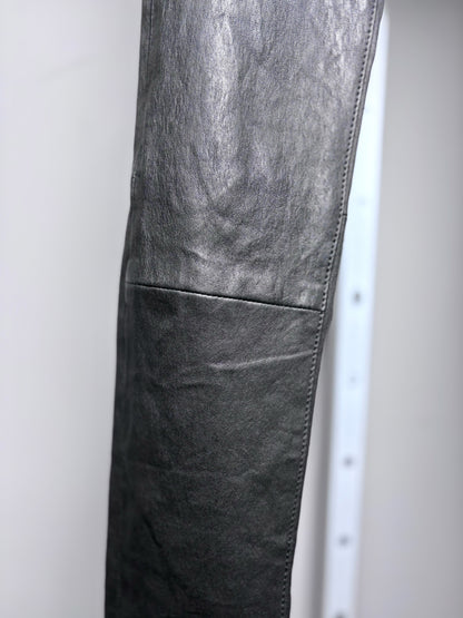 Women Size 25 Frame Black Solid Leather Not Vintage Pants