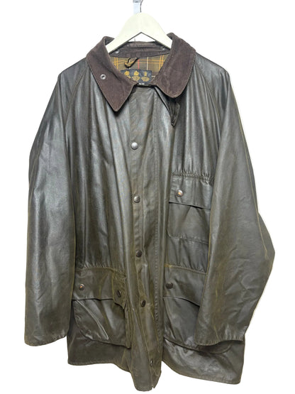 Barbour Bedale Olive Green Coated Canvas Men's XXL Pre-owned Jacket