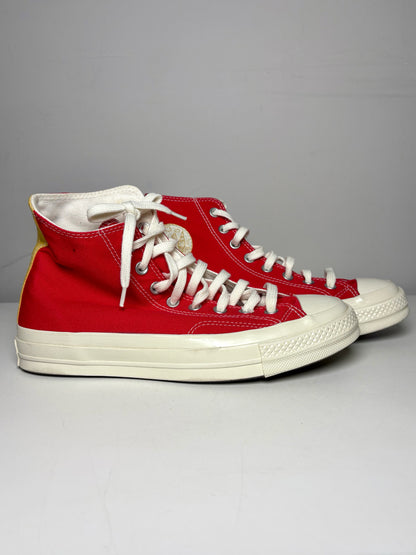 W Shoe Size 9.5 Converse Chuck Taylor Red Canvas Pre-owned, NWOT Sneakers
