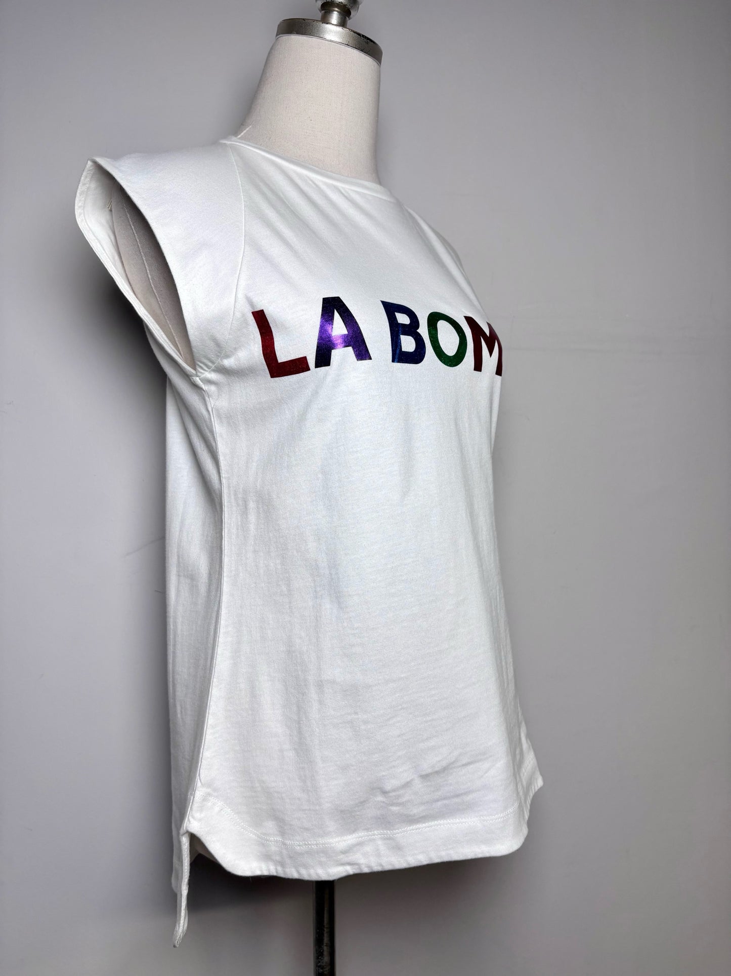 Women Size S Etre Cecile White La Bombe Pre-owned, NWT 100% Cotton T-shirt
