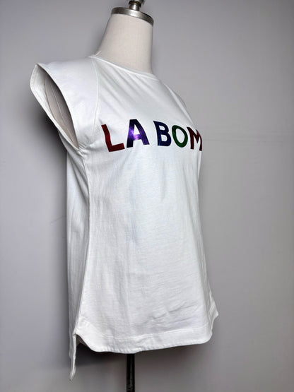 Women Size S Etre Cecile White La Bombe Pre-owned, NWT 100% Cotton T-shirt