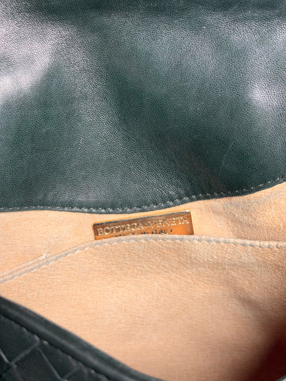 Leather Bottega Veneta Weave Vintage Green Small Purse