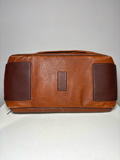 Johnston & Murphy Pre-Owned Leather Duffel Carry-On Travel Bag