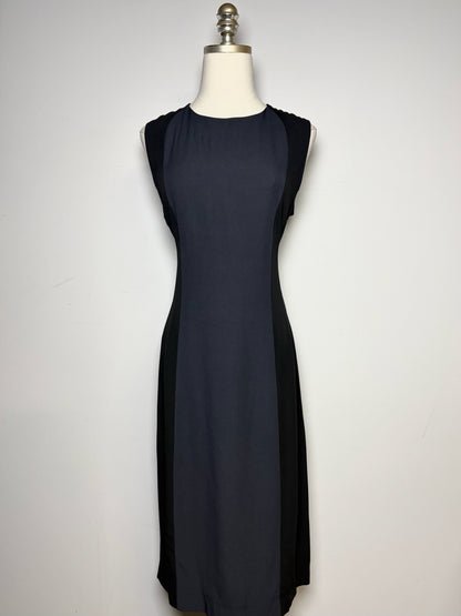 Women Size 44 (8 US) Marni Black, gray Colorblock Sheath Dress