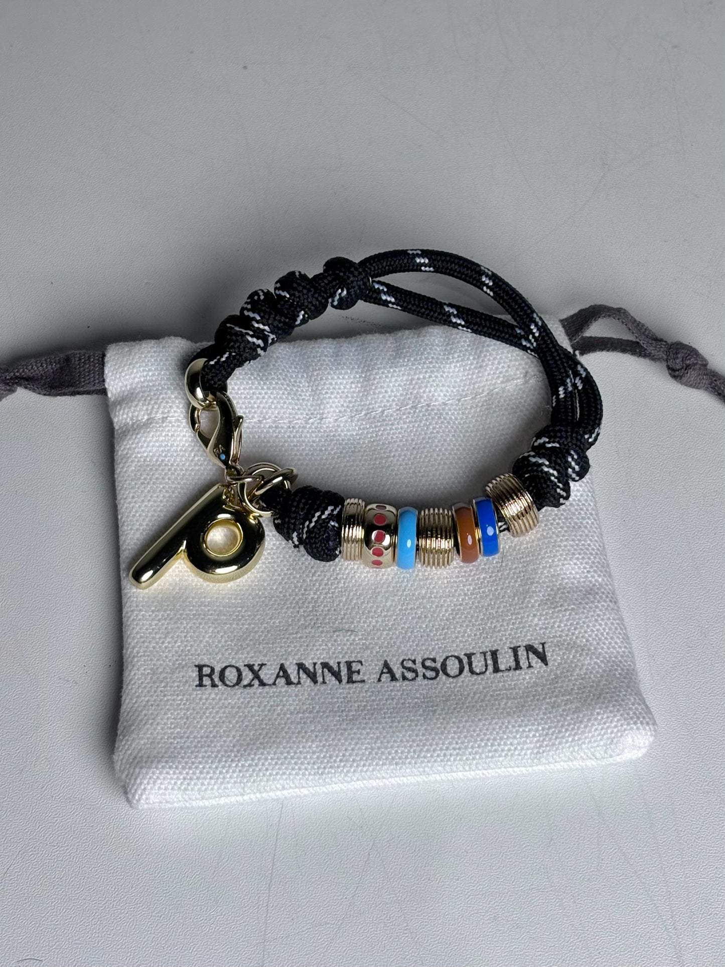 Roxanne Assoulin The Super Size Happy Cord Bracelet Women's Charm Pre-owned