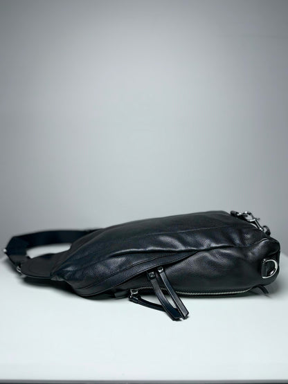 Coach Black Leather Solid Men'sThompson Sling Bag