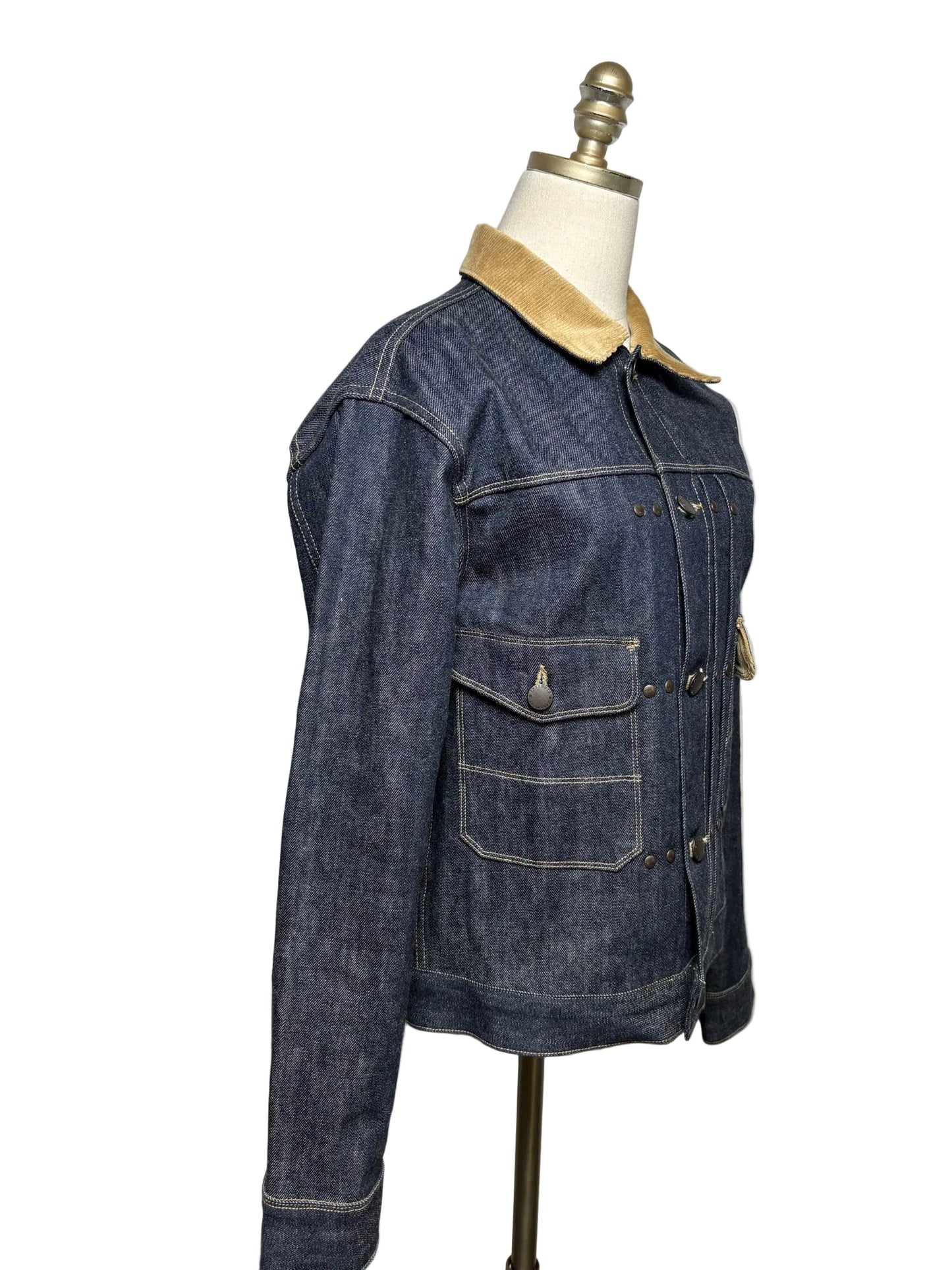 Men's Size S Freenote Cloth 1900s Blue Denim Rare Pre-Owned 1950s Inspired Jacket