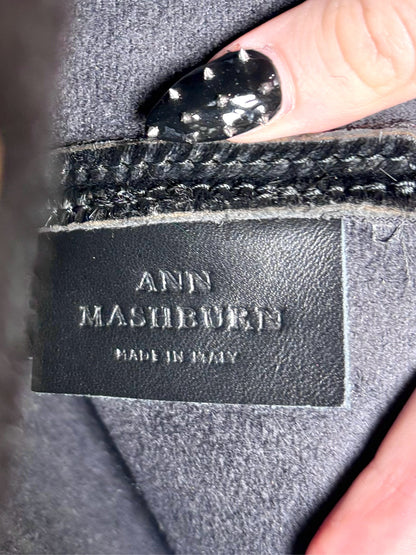 Ann Mashburn Black Ponyhair Pre-owned Clutch Purse