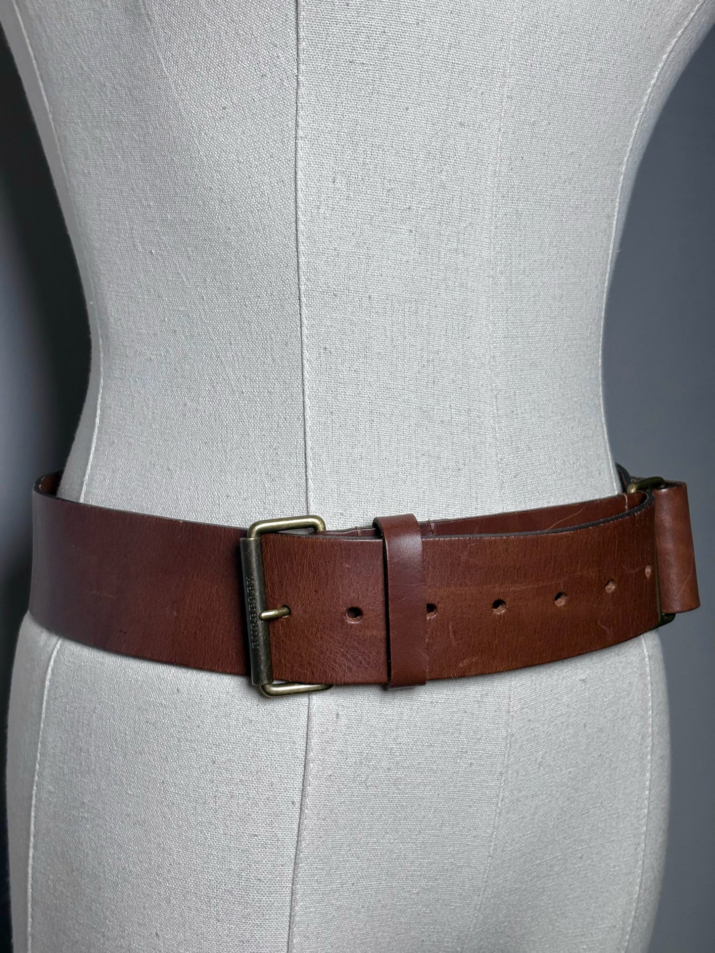 Burberry 27.5"-35" Womens Tan Leather Belt