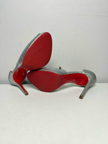 W Shoe Size 39 Christian Louboutin Silver Women's Pump
