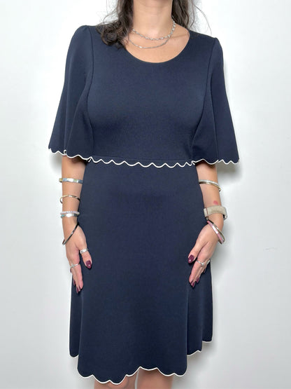 Women Size M Paul Ka Blue Solid Dress