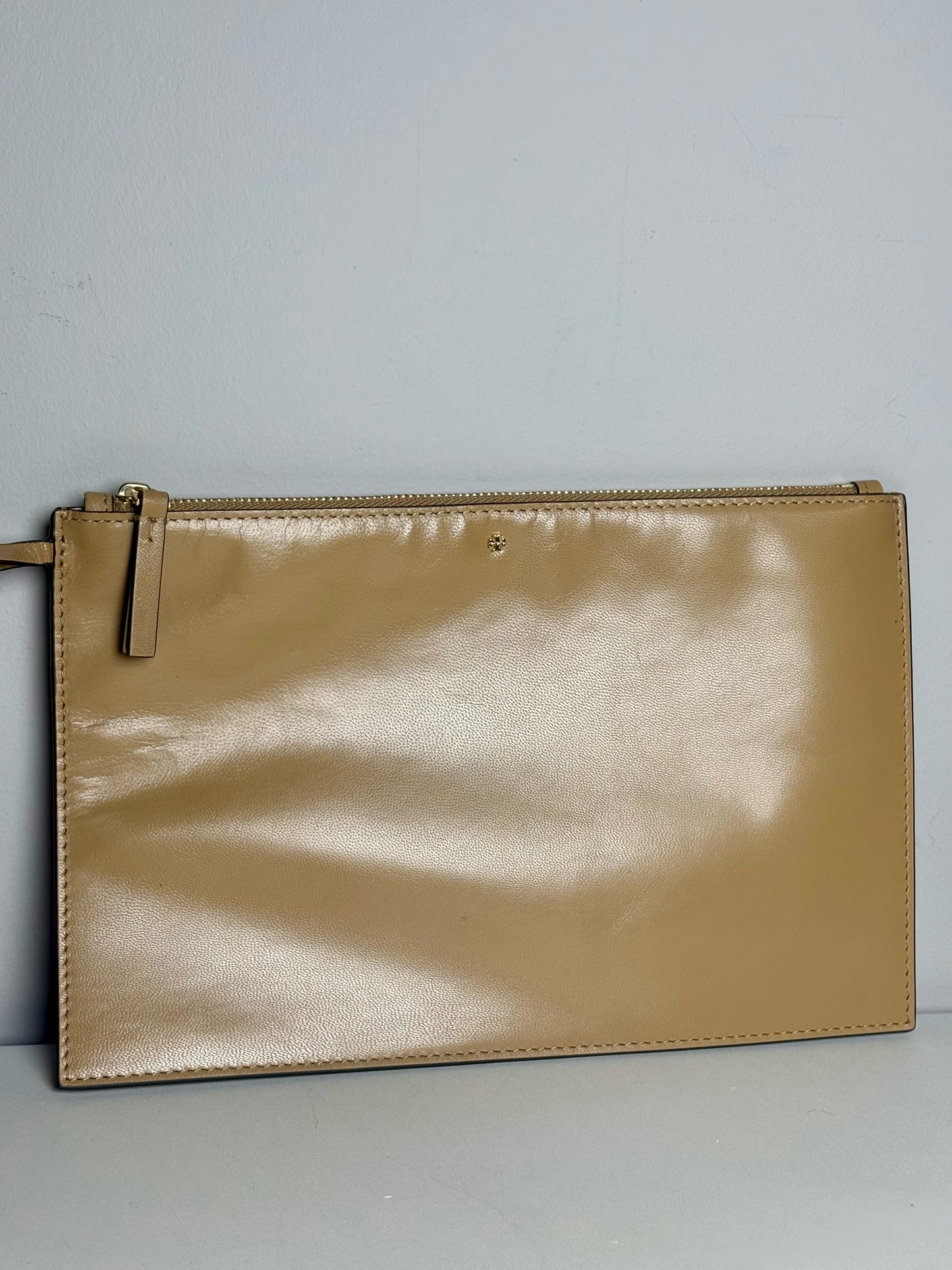 Tory Burch Woven Leather Pre-owned, NWT Tan Purse