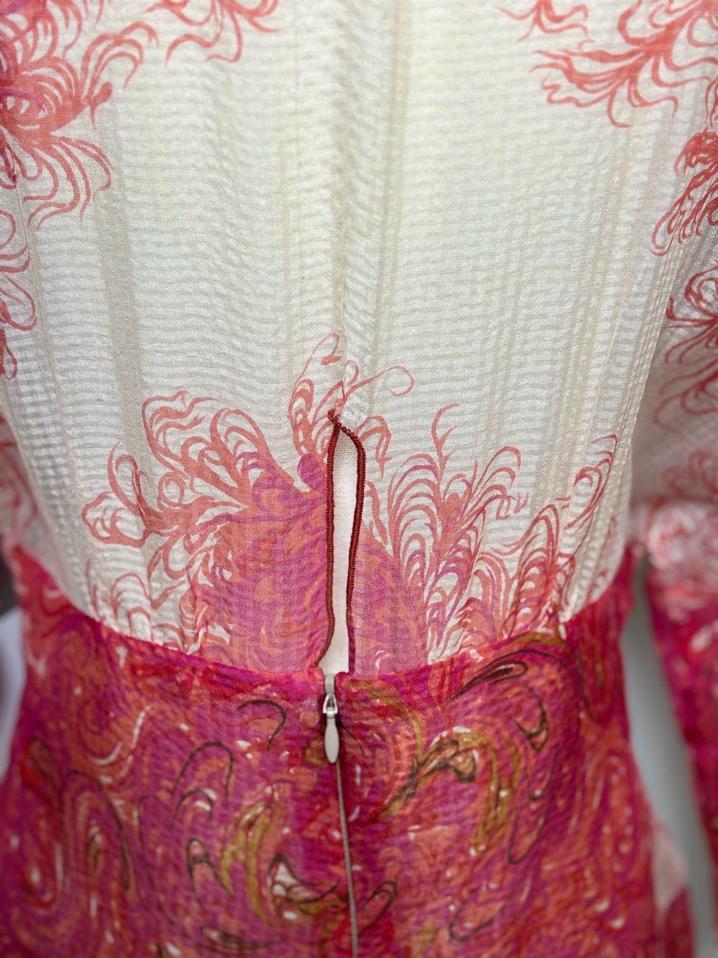 Women Size 6 Anna Sui Pink Print Dress