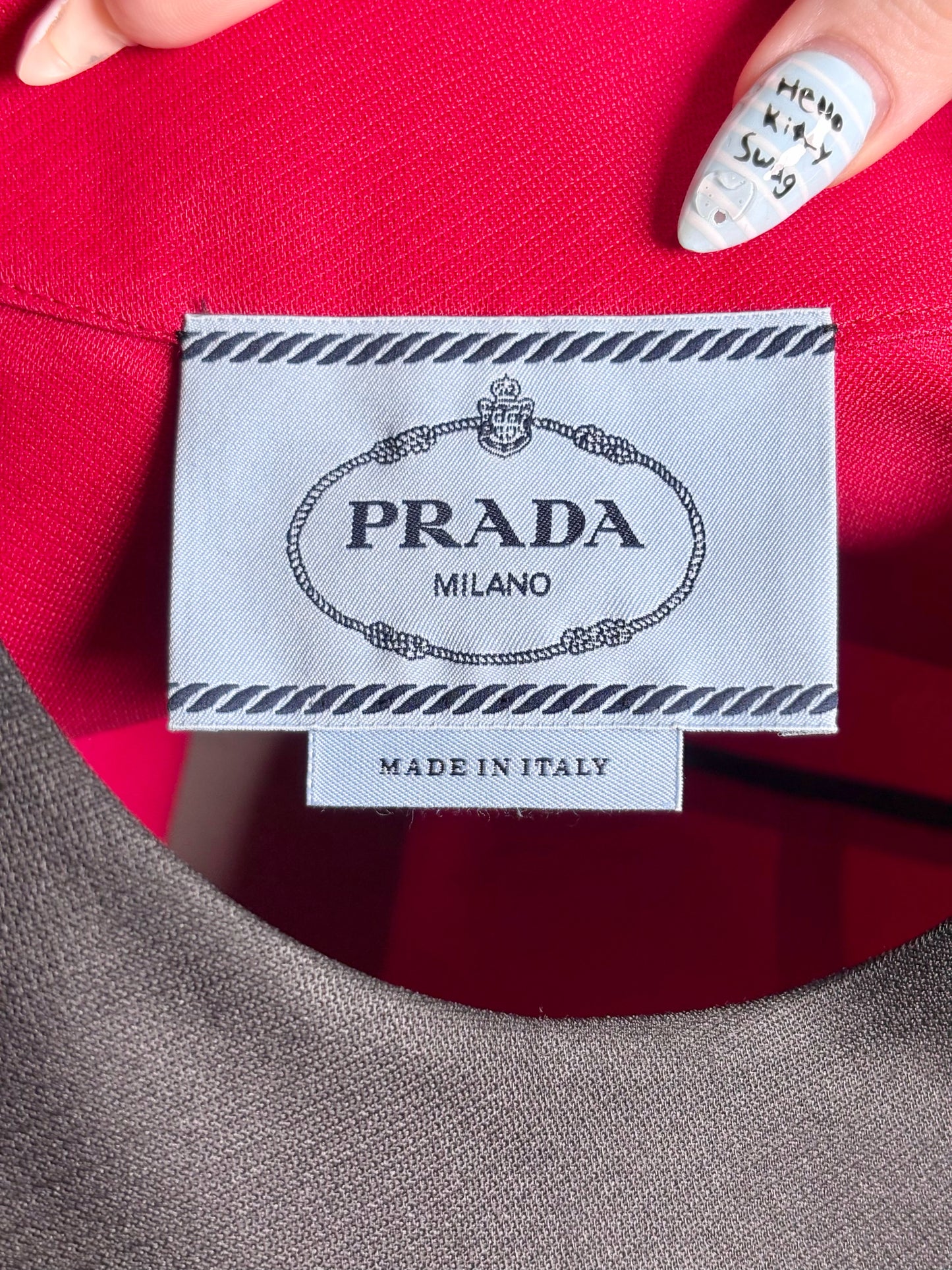 Prada Multi-Color Colorblock Shift Mod-Style Wool/Silk Sz 38 Pre-owned Dress