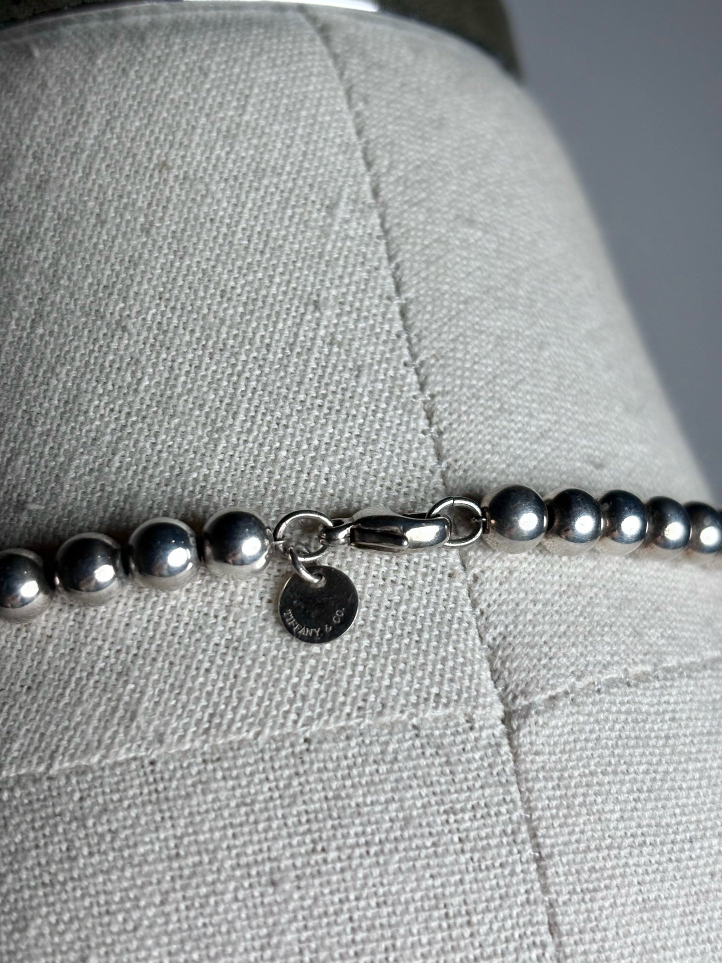 Tiffany & Co. Graduated Balls Sterling Silver Pre-owned Necklace