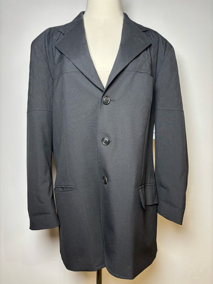 Issey Miyake Black Wool Diamond Quilt Panels Solid Men's 5 (XL, US) Suit