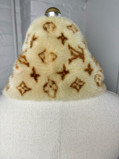 Louis Vuitton Monogram Fur Scarf