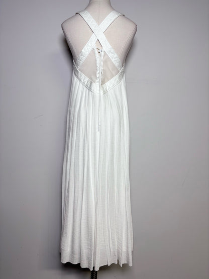 Women Size 4 (S) Rag & Bone White Solid 100% Cotton Pre-owned Dress