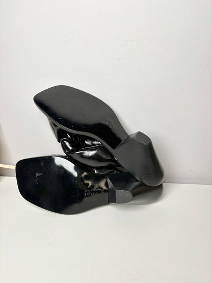 W Shoe Size 36 (5.5/6 US) Lemaire Black Leather Patent NWT Sandals
