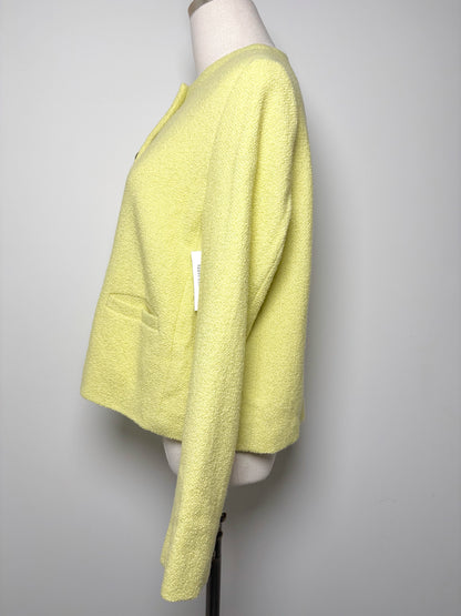 Women Size M Ann Mashburn Yellow Wool Blend Blazer