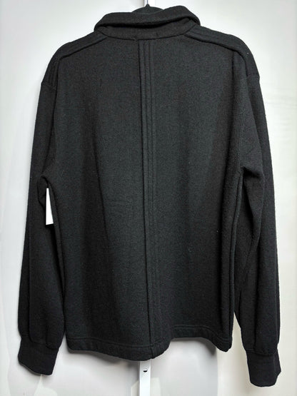 Comme des Garcon Black Wool Solid Men's M Zip Front Jacket