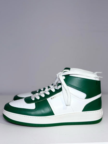 W Shoe Size 40 Sandro Green & white Leather Sneakers