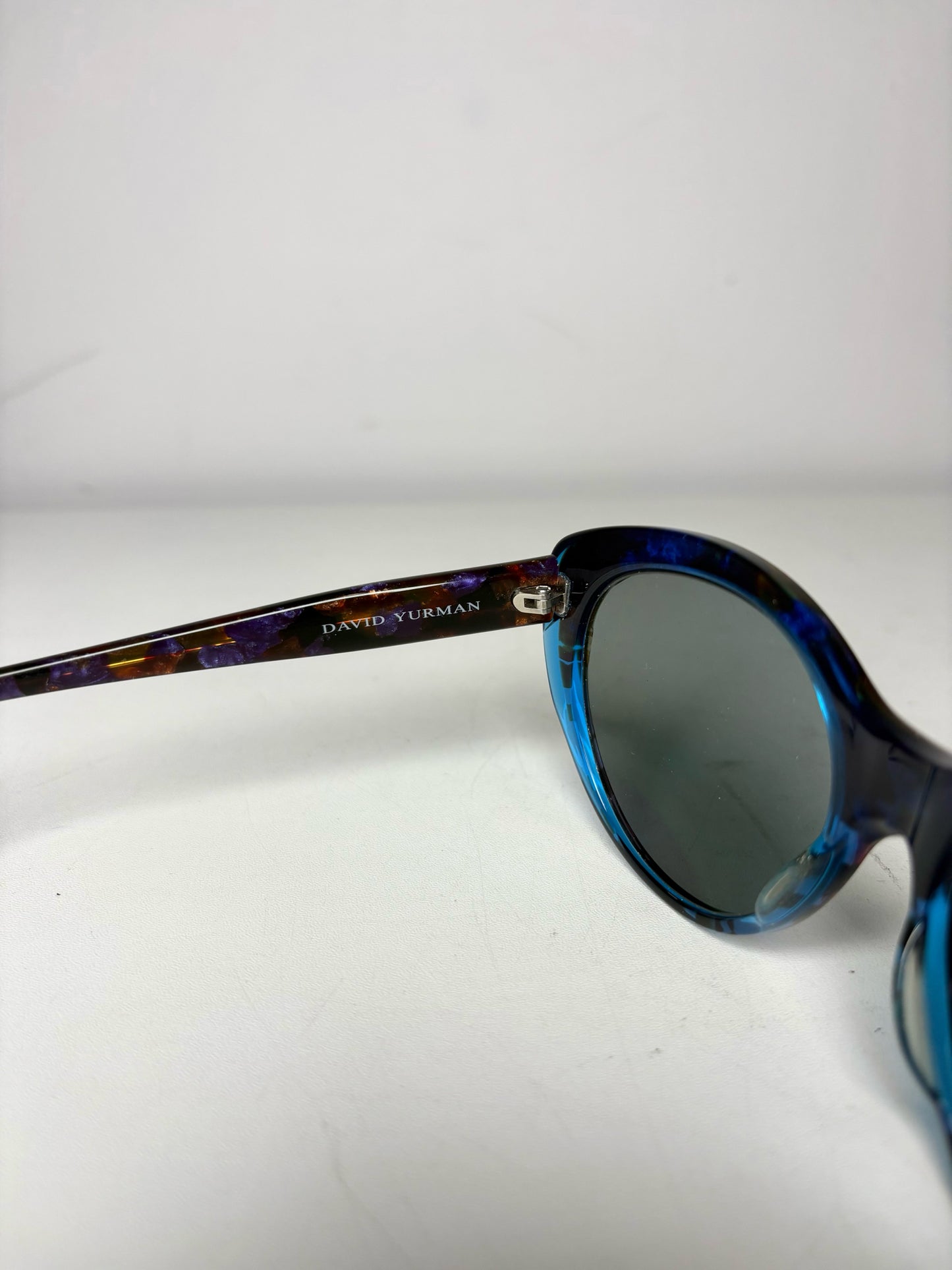 David Yurman Pre-owned Blue, Purple, Brown Acetate Sunglasses