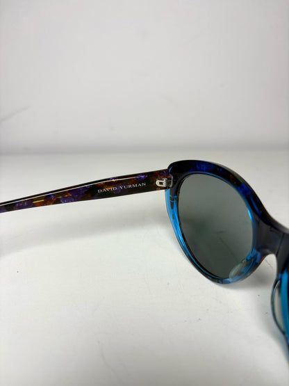 David Yurman Pre-owned Blue, Purple, Brown Acetate Sunglasses