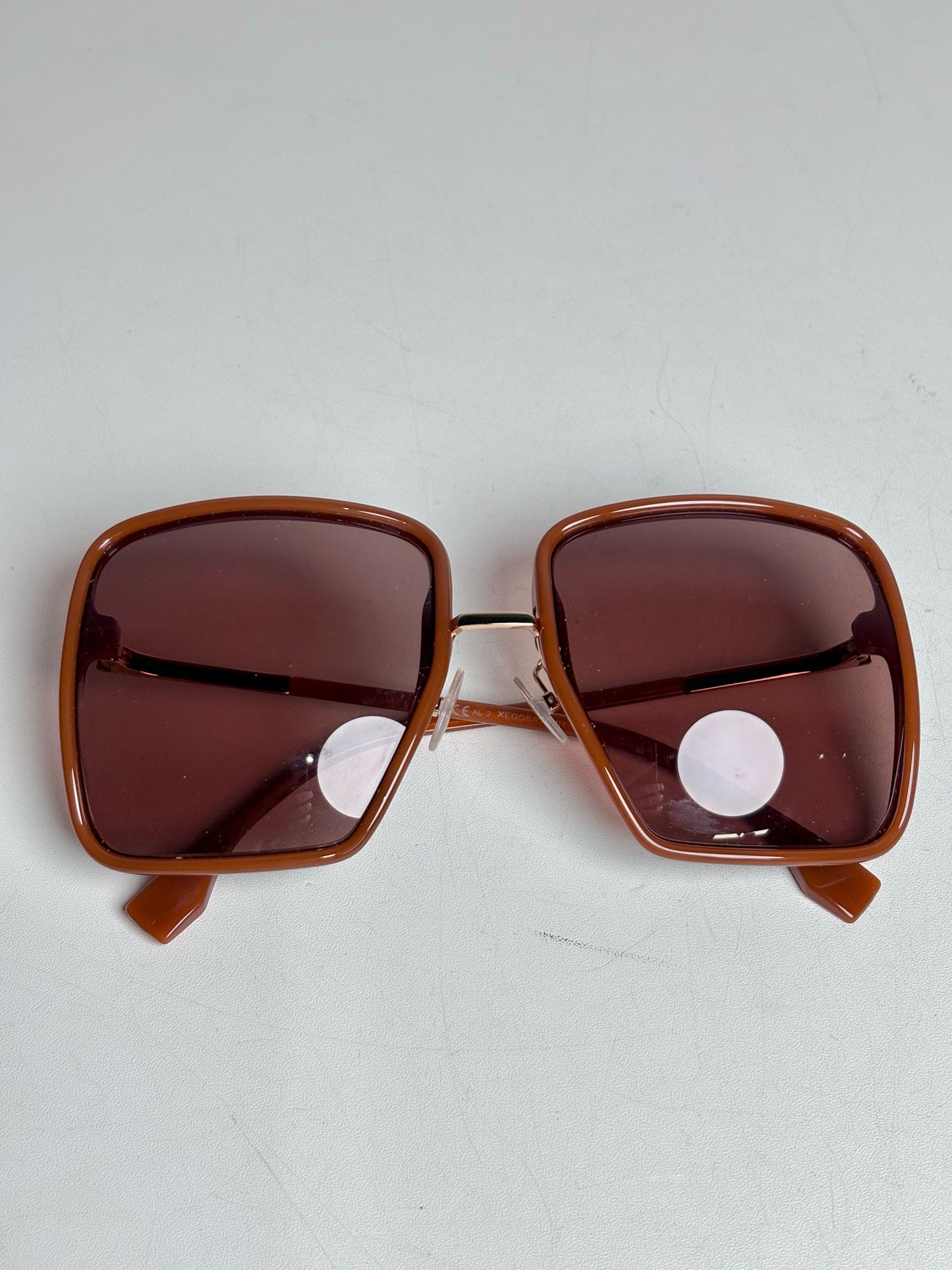 Fendi FF 0427/F/S Women's Pre-owned Brown Acetate Sunglasses
