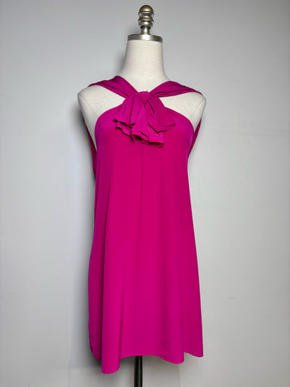 Women Size 14 Moschino Hot Pink Solid Women's Pure Silk Pre-owned Blouse