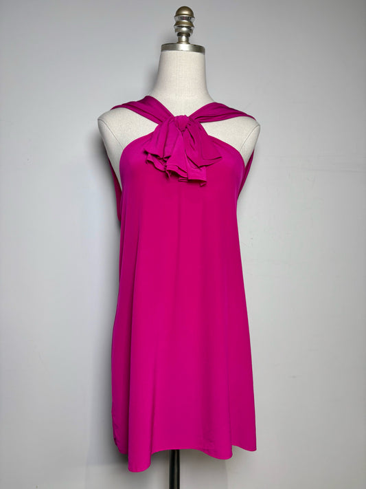 Women Size 14 Moschino Hot Pink Solid Women's Pure Silk Pre-owned Blouse