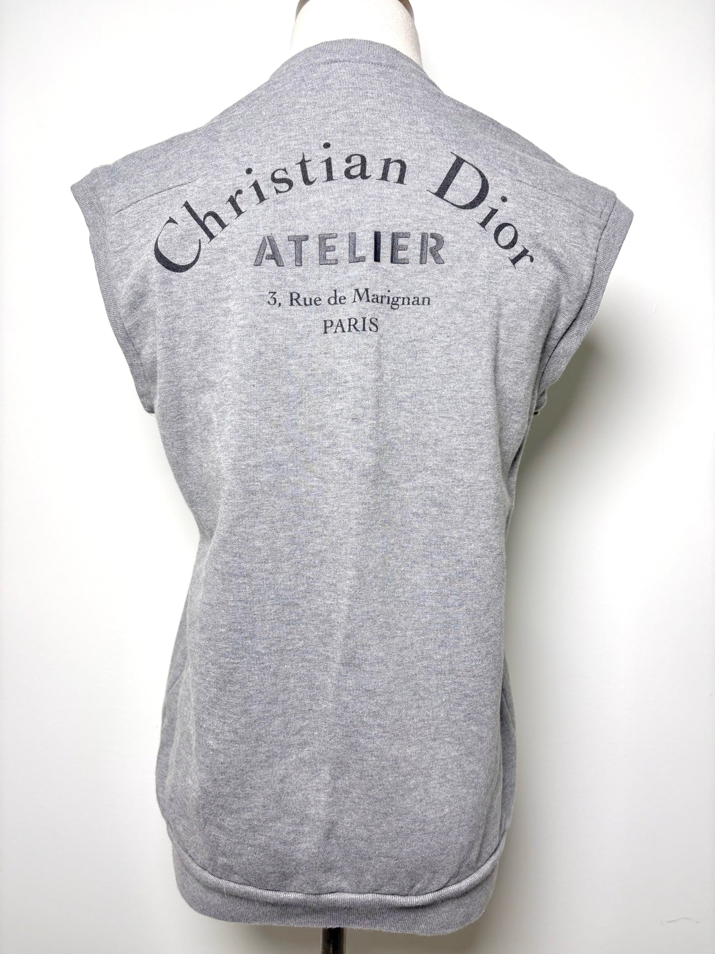 Women Size XS Christian Dior Gray Print Top