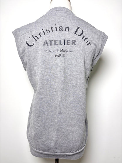 Women Size XS Christian Dior Gray Print Top