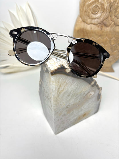 Acetate Krewe Black, Gray 4825 STL II Iconic Classic Sunglasses