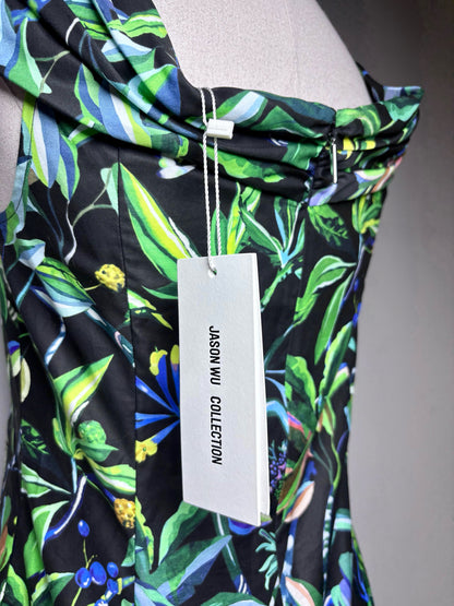 Women Size 2 (S) Jason Wu Collection Multi-Color Floral Print Cotton NWT Top