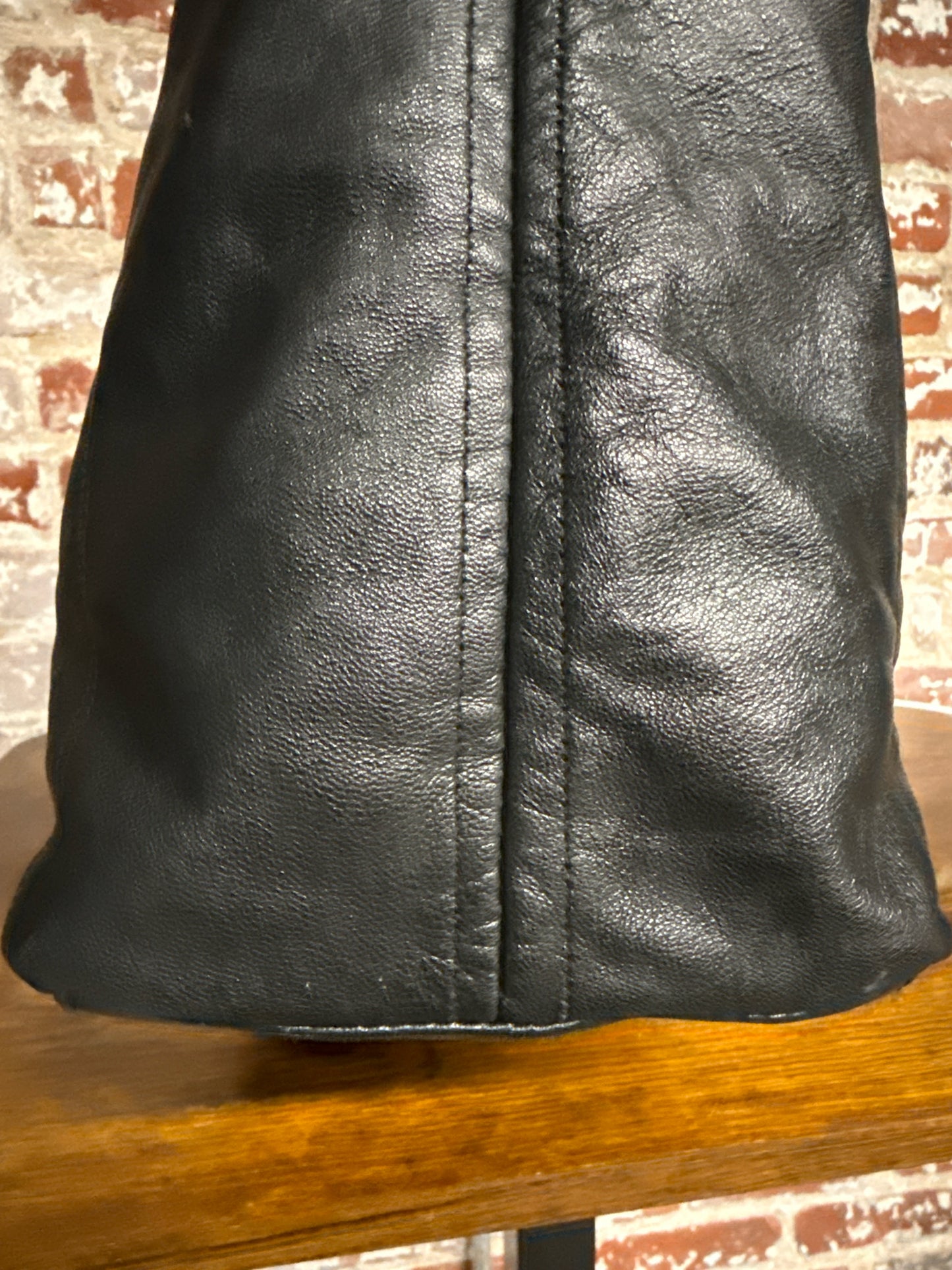 Leather Laura Di Maggio Leather Black Cowhide Purse