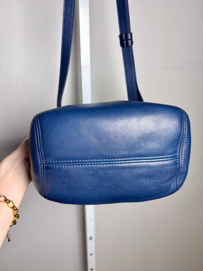 Coach 4156 Soho Belted Leather Blue Purse Pre-owned