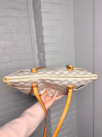 Louis Vuitton Totally Damier Coated Canvas Cream Damier Azur PM Tote