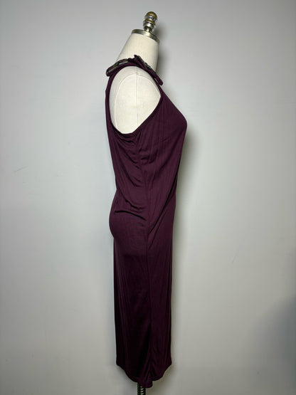 Women Size 36 (S) Lanvin Purple Tank Style Pre-owned, NWT Midi Dress