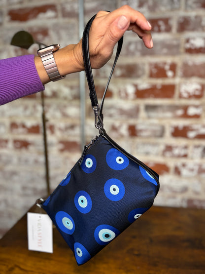 Kate Spade Sam Icon New York Evil Eye Jacquqard Small Pouchette