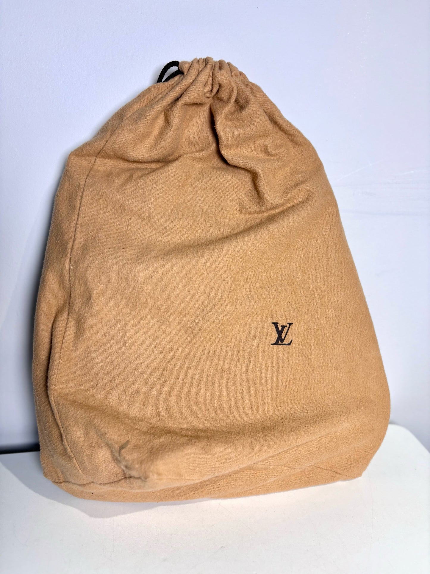 Coated Canvas Louis Vuitton Damier Ebene Brown Large Purse