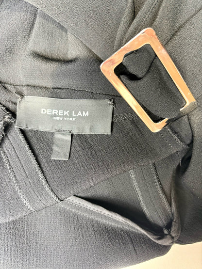 Women Size 2 (S) Derek Lam Black Wide Leg Romper