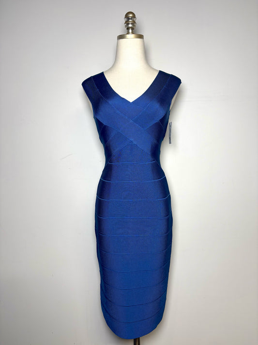 Women Size S Herve Leger Paris Blue Bandage Bodycon Dress