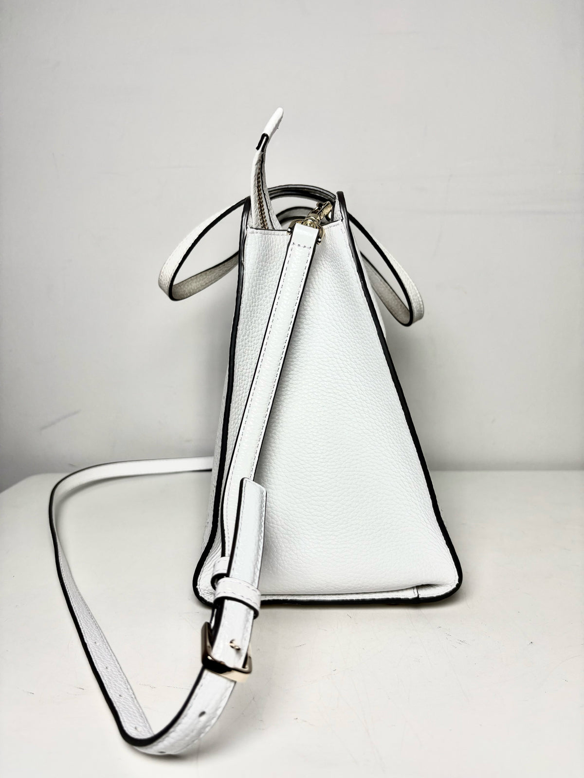 Kate Spade New York Rowe Perforated Leather Pre-owned White Tote