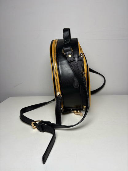Ollie Quinn Suede Leather Pre-owned Black, Yellow Small Purse